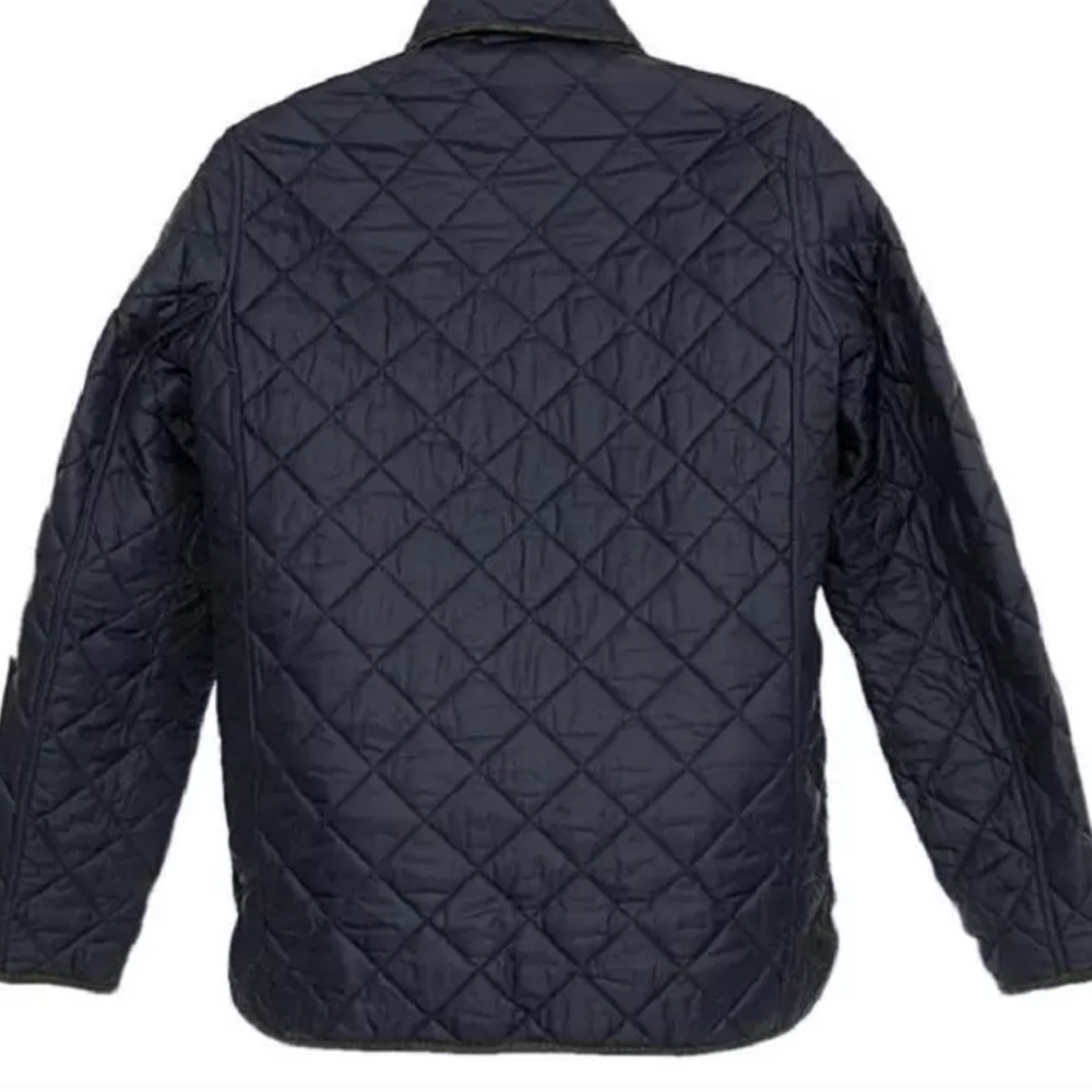 Burberry Brit Howe Men’s Qulited Coat Navy - Picture 2 of 4